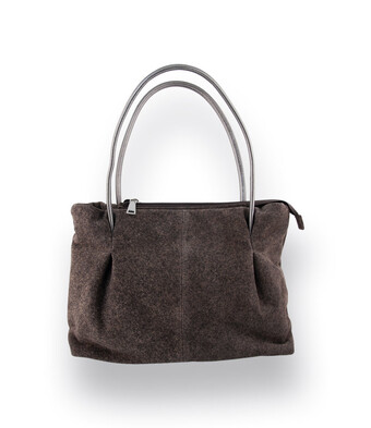 Damenhandtasche von Brunate braun meliert