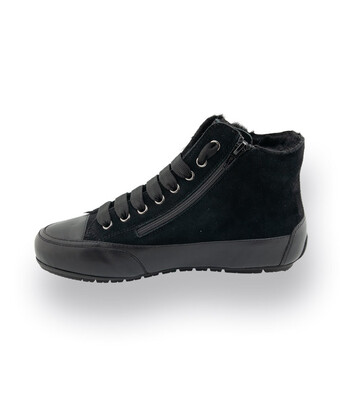 CANDICE Cooper Highsneaker in schwarz mit Lammfellfutter, Modell Plus Fur