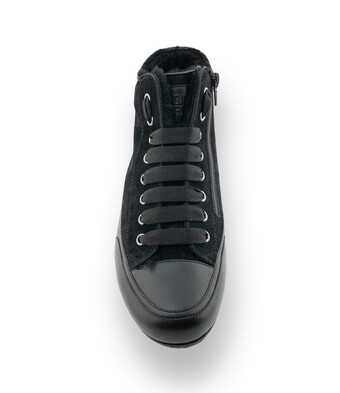 CANDICE Cooper Highsneaker in schwarz mit Lammfellfutter, Modell Plus Fur
