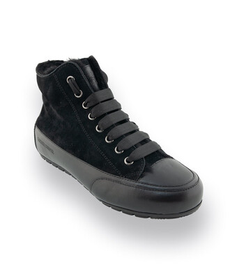 CANDICE Cooper Highsneaker in schwarz mit Lammfellfutter, Modell Plus Fur