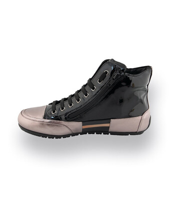 CANDICE Cooper Plus Patch Highsneaker in schwarz Lack