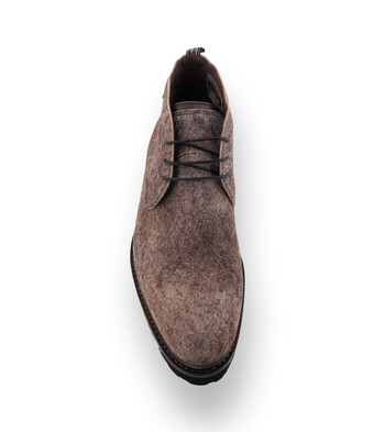 Floris van Bommel De Floter Desertboots in taupe braun 