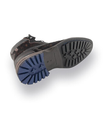Floris van Bommel crepi Stiefelette in dunkelbraun Fell
