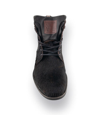 Floris van Bommel crepi Stiefelette in dunkelbraun Fell