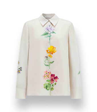 Bluse von Herzens Mit Blumenmotiven