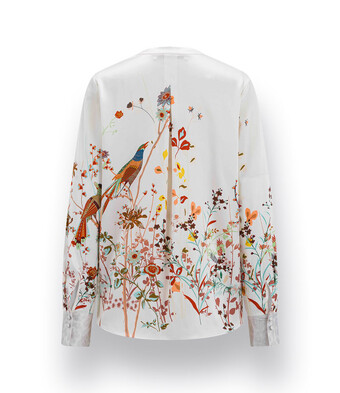 Tunika Blusenshirt von Herzens mit Vögelmotiven und Zweigen