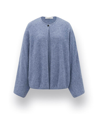 <ul>
<li>
Strickhülle - Cardigan Modell Lena von Herzens in hellblau 
