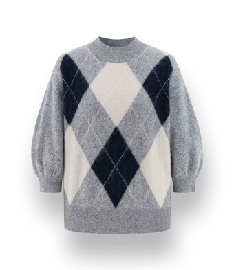 <ul>
<li>
Pullover von Herzens mit 3/4 Arm in blau grau und offwhite