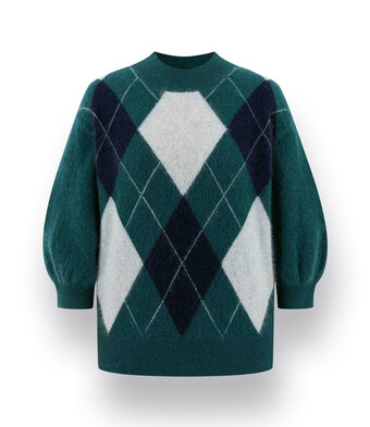 <ul>
<li>
Pullover von Herzens mit 3/4 Arm in Gr&uuml;n Blau und offwhite