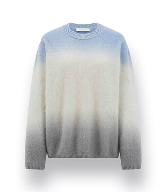 <ul>
<li>
Pullover von Herzens verlaufend hellblau beige und grau
