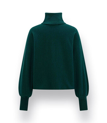 Rollkragenpullover von Herzens in grün Modell Marla