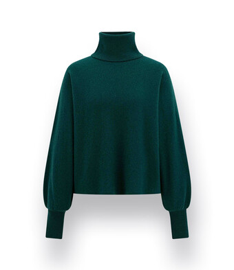 Rollkragenpullover von Herzens in grün Modell Marla