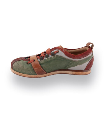 Kamo Gutso Tifo 017 Sneaker in olivegrün mit grau und braun