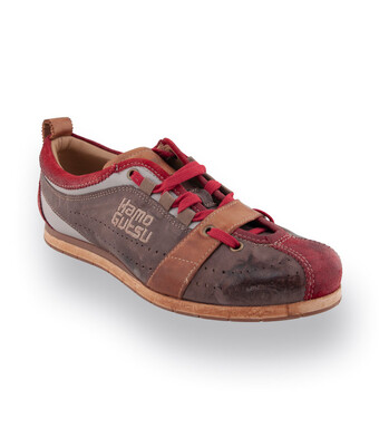 Kamo Gutso Tifo 017 Sneaker in schlammGrün mit grau und rot