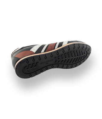 Kamo Gutso Tifo 49 Sneaker in schwarz mit braun und wollweiß
