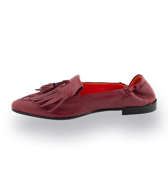 Kroll Loafer - Bordeauxfarbenes Nappa in feinster Sacchetto-Machart