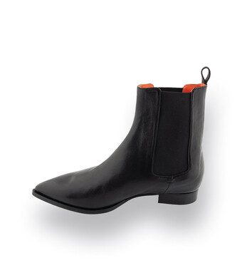 Kroll Chelseaboots in schwarz Nappaleder spitz