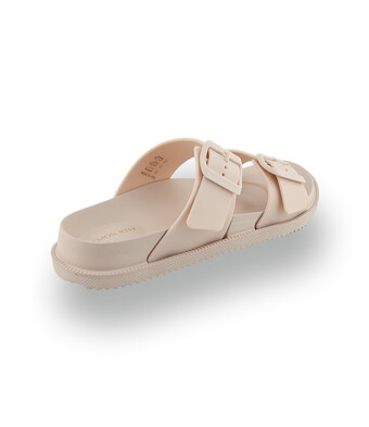 Lemon Jell - Vegane Pantolette in glanzvollem Beige