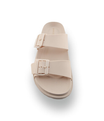 Lemon Jell - Vegane Pantolette in glanzvollem Beige