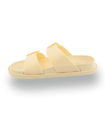 Lemon Jelly&acute;s vegane Pantolette in zartem Gelb