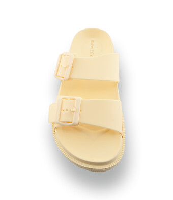 Lemon Jelly&acute;s vegane Pantolette in zartem Gelb