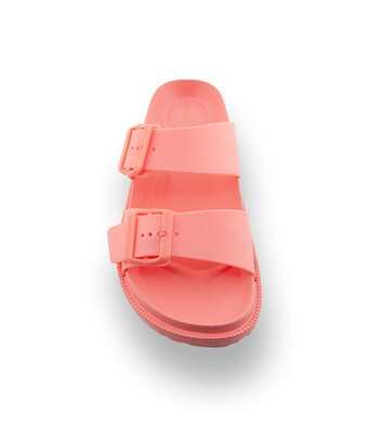 Lemon Jelly&acute;s vegane Pantolette in Korallrot