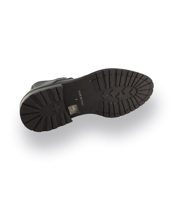 Lorenzi Schnürstiefelette in schwarz mit Lammfellfutter