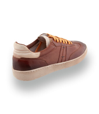 Lorenzi Edelsneaker - Klassisches Braun mit modernen Akzenten