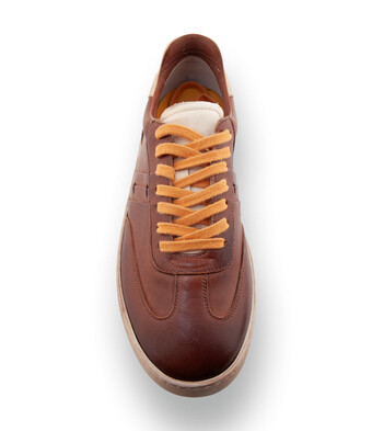 Lorenzi Edelsneaker - Klassisches Braun mit modernen Akzenten