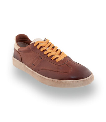 Lorenzi Edelsneaker - Klassisches Braun mit modernen Akzenten