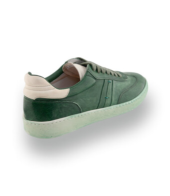 Lorenzi Edelsneaker - Natur-Nuancen in Gr&uuml;n &amp; Beige
