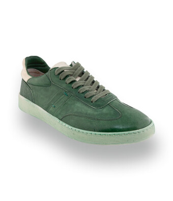 Lorenzi Edelsneaker - Natur-Nuancen in Gr&uuml;n &amp; Beige