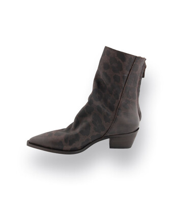 Mimmu WesternBoots in braun Leoprint 