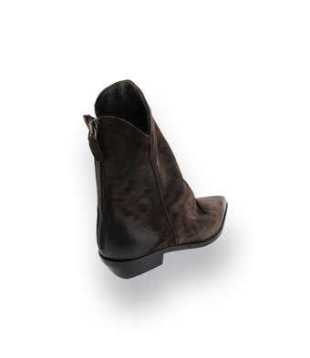Mimmu l&auml;ssiger Westernboots in Braun velours used Look