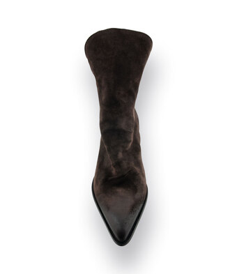Mimmu l&auml;ssiger Westernboots in Braun velours used Look