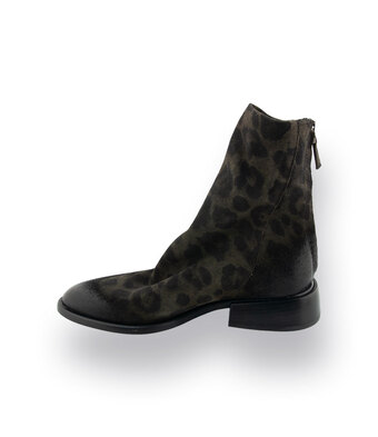 Mimmu Boots &ndash; L&auml;ssige Veloursleder Stiefelette&nbsp;in Camouflage