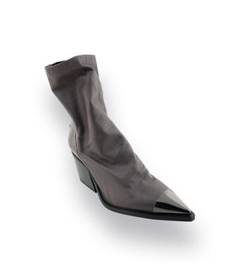 Mimmu l&auml;ssiger Westernboots in grau mit Metallkappe