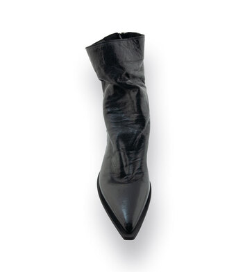 Mimmu l&auml;ssiger Westernboots in Schwarz&nbsp;
