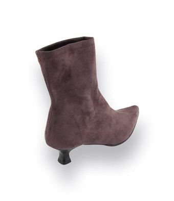 Miss Elastic Stiefelette in graubraun Stretchschaft