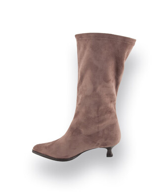 Miss Elastic stiefel in taupefarben Stretchschaft