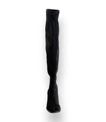 Miss Elastic Overkneestiefel in schwarz Stretchschaft