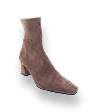 Miss Elastic stiefelette in taupe Stretchschaft