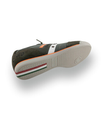 Pantofola d'Oro Vasto - Leichter Herren-Sneaker in Gr&uuml;n mit orangen Details