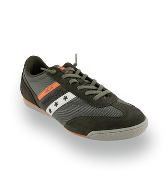 Pantofola d'Oro Vasto - Leichter Herren-Sneaker in Gr&uuml;n mit orangen Details