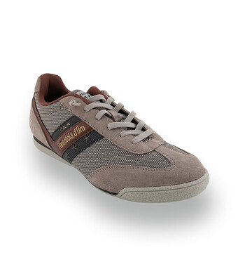 Pantofola d'Oro Vasto - Leichter Herren-Sneaker in Taupe-Braun mit Gold-Details
