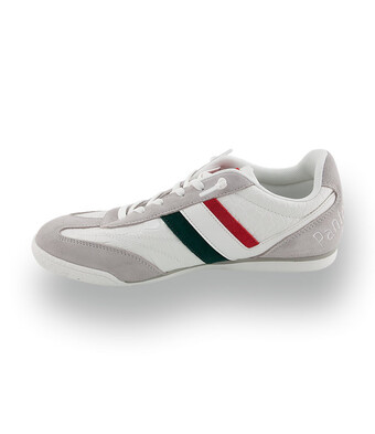 Pantofola d'Oro Vasto - Exklusiver Herren-Sneaker in Hellgrau mit Kroko-Pr&auml;gung