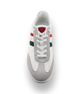 Pantofola d'Oro Vasto - Exklusiver Herren-Sneaker in Hellgrau mit Kroko-Pr&auml;gung