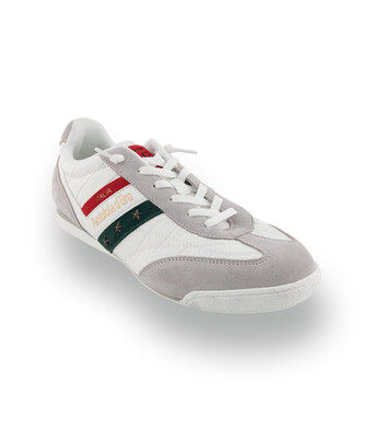 Pantofola d'Oro Vasto - Exklusiver Herren-Sneaker in Hellgrau mit Kroko-Pr&auml;gung