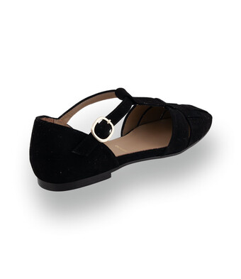 Pascucci Fisherman Sandale - Schwarz mit Stegspange