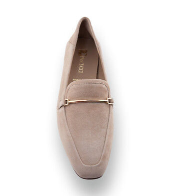 Pascucci Loafer - Beige mit edler Metallspange